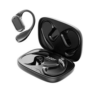 Wireless Black Over-the-Ear Earbuds with Charging Case